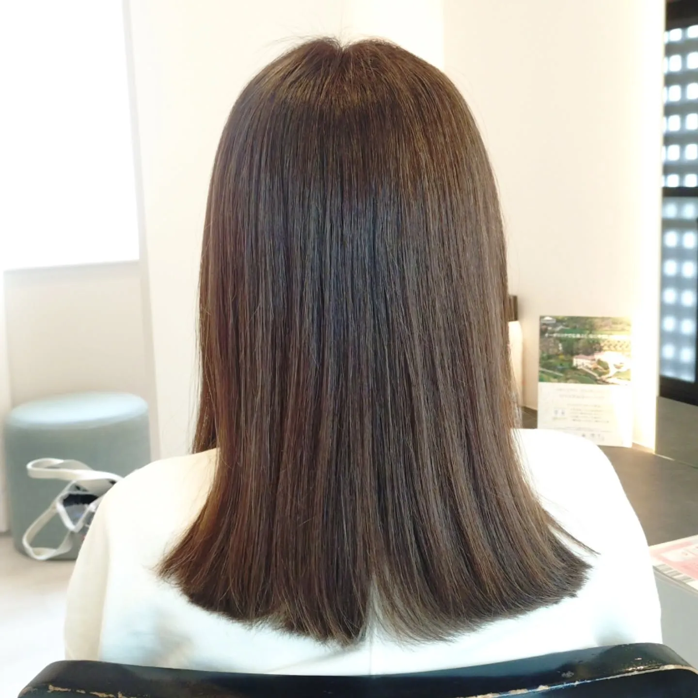 先日縮毛矯正をかけたお客様、